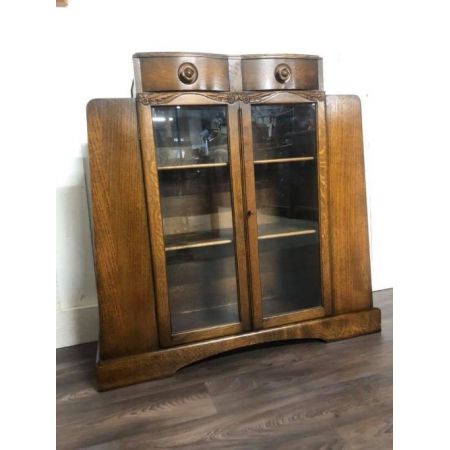 antiker Art Déco Bücherschrank 