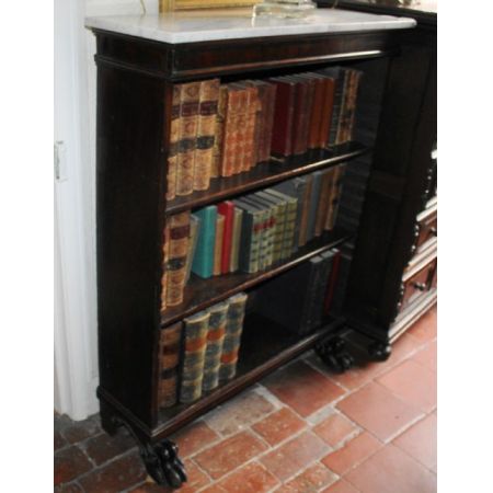 Offenes Bücherregal aus Mahagoni aus dem 19. Jahrhundert