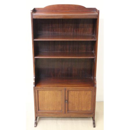 offenes Bücherregal aus Mahagoni