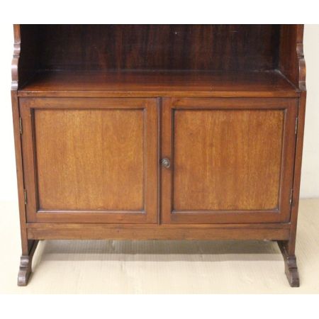 offenes Bücherregal aus Mahagoni