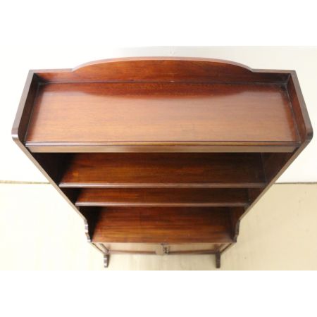 offenes Bücherregal aus Mahagoni