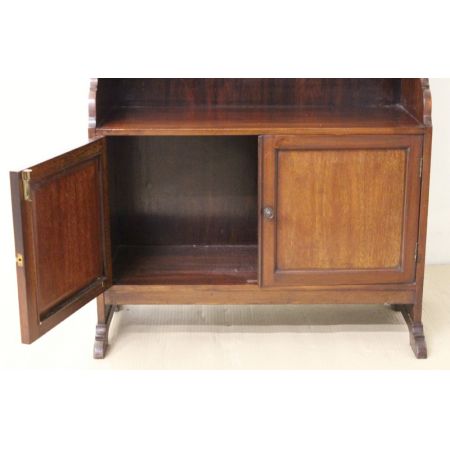 offenes Bücherregal aus Mahagoni