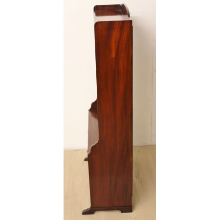 offenes Bücherregal aus Mahagoni