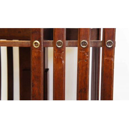 Dreh-Bücherregal antik Walnuss französisch ca. 1900/1910