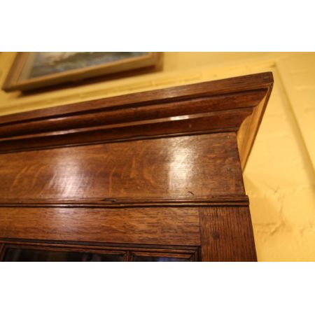 Bücherregal Eiche antik Massivholzschrank 19. Jahrhundert