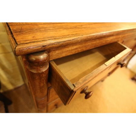 Bücherregal Eiche antik Massivholzschrank 19. Jahrhundert