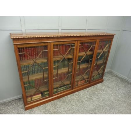 Bücherregal aus edwardianischem Mahagoni original antik , 1910 