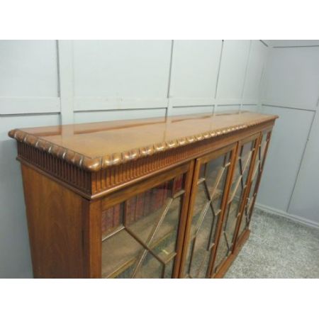 Bücherregal aus edwardianischem Mahagoni original antik , 1910 