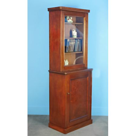 viktorianisches Mahagonibücherregal aus Massivholz, originial antik 