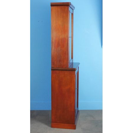 viktorianisches Mahagonibücherregal aus Massivholz, originial antik 