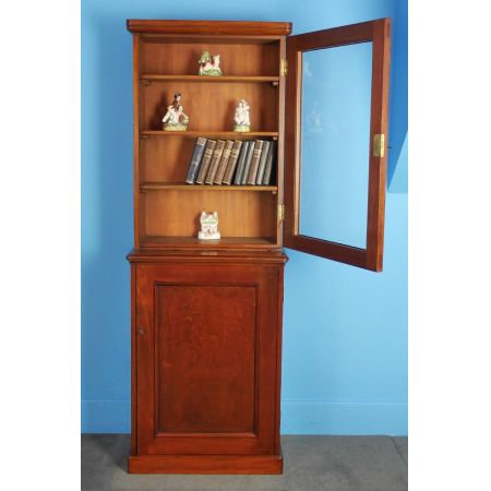 viktorianisches Mahagonibücherregal aus Massivholz, originial antik 