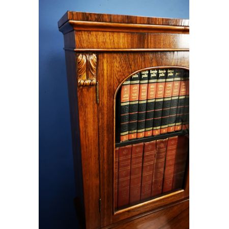 antikes viktorianisches Palisander-Bücherregal um 1850