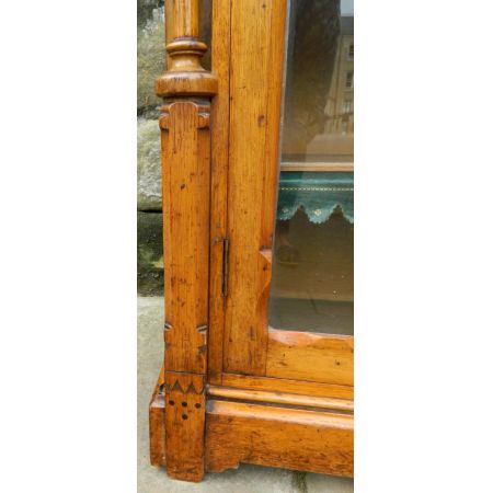 antikes Eichenbücherregal im Pugin-Stil, um 1860 