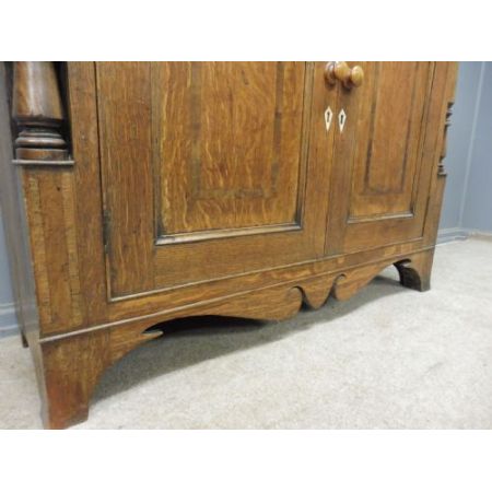 antikes Eichenbücherregal um 1820