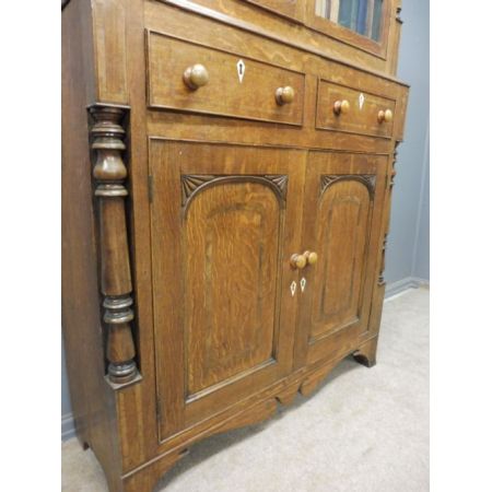 antikes Eichenbücherregal um 1820