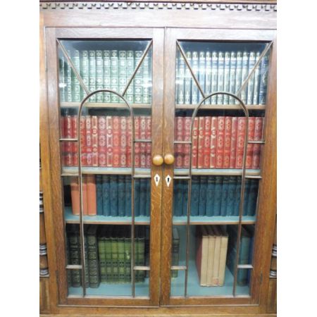 antikes Eichenbücherregal um 1820