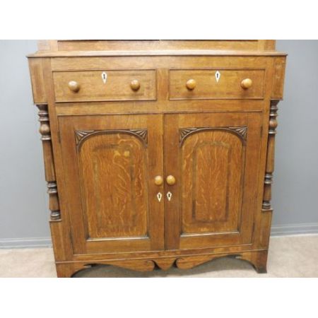 antikes Eichenbücherregal um 1820