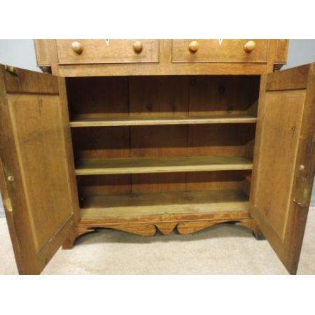 antikes Eichenbücherregal um 1820