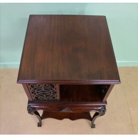 antiker Mahagonidrehtisch, viktorianischer Stil,1890 