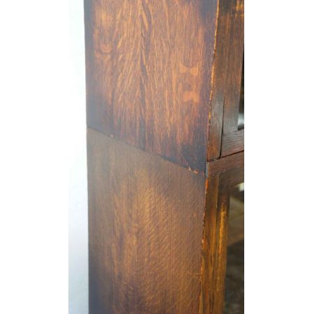 1920er 4-stufige verglastes Eichenbücherregal, Globe Wernicke