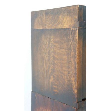 1920er 4-stufige verglastes Eichenbücherregal, Globe Wernicke