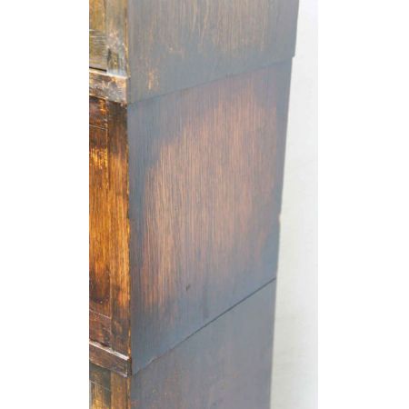 1920er 4-stufige verglastes Eichenbücherregal, Globe Wernicke