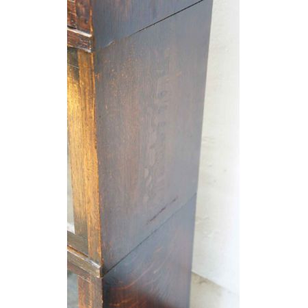 1920er 4-stufige verglastes Eichenbücherregal, Globe Wernicke