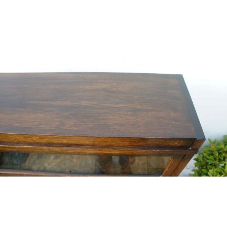 1920er 4-stufige verglastes Eichenbücherregal, Globe Wernicke