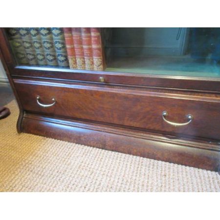 antikes Globe Wernicke Eichenbücherregal, vierstufig edwardianischer Stil  