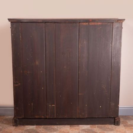 edwardianisches Eichenbücherregal aus Massivholz 