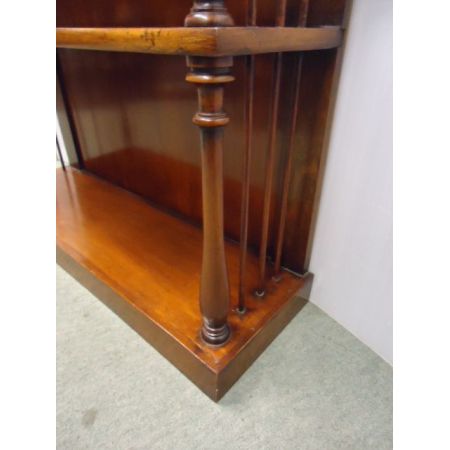 antikes Mahagonibücherregal aus Massivholz