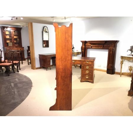 antikes viktorianisch gotisches Eichenbücherregal, drehbar um ca. 1870-1880