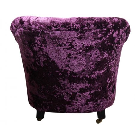 antike viktorianische violettfarbene Samtchaiselongue,1880