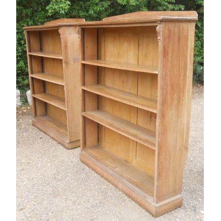 Zwei edwardianische Eichen Bücherschränke Massivholz antik ca1890