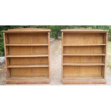 Zwei edwardianische Eichen Bücherschränke Massivholz antik ca1890