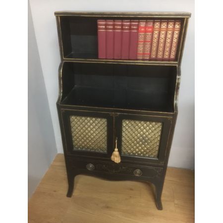 Zwei Mahagoni Bücherschränke Massivholz antik ca 1910