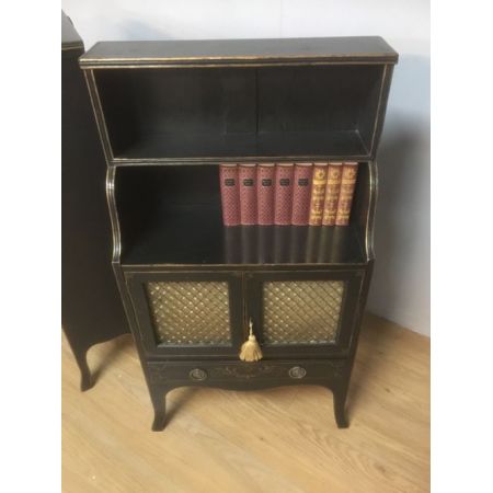 Zwei Mahagoni Bücherschränke Massivholz antik ca 1910