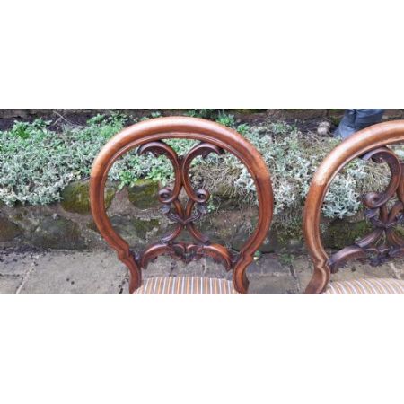 Paar Stühle Walnussholz antik viktorianisch