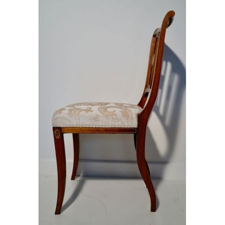 Paar Stühle Palisander Massivholzstühle antik edwardianisch