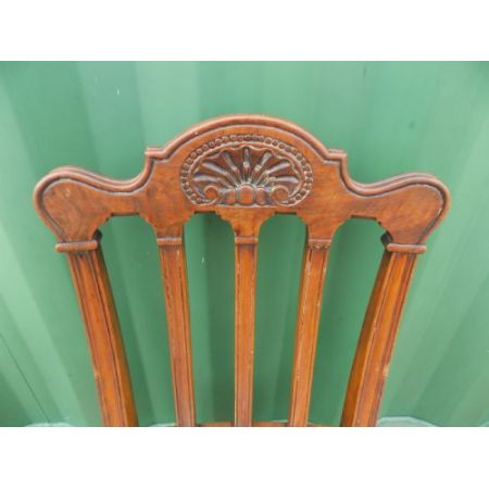 Set sechs Stühle Satz Mahagoni Massivholzstühle antik edwardianisch