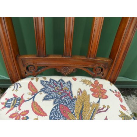 Set sechs Stühle Satz Mahagoni Massivholzstühle antik edwardianisch