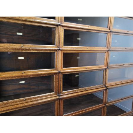 antiker Eichen Globe Wernicke "Barristers" Bücherschrank, verglast um 1900