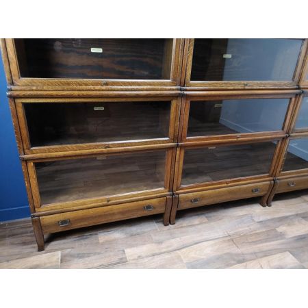 antiker Eichen Globe Wernicke "Barristers" Bücherschrank, verglast um 1900