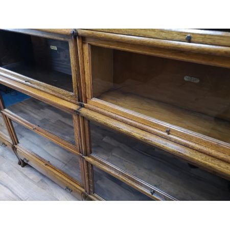 antiker Eichen Globe Wernicke "Barristers" Bücherschrank, verglast um 1900