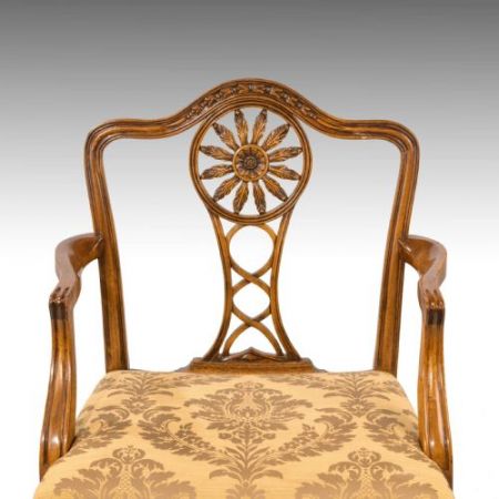 antikes Set aus 8 (6 + 2) Mahagonistühlen im Chippendale-Stil aus dem frühen 20. Jahrhundert