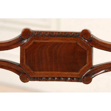 Set aus 8 antiken Mahagoni-Esszimmerstühlen, früher Regentschaftsstil, um 1810