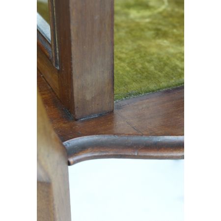 Antike edwardianische Arts & Crafts Bijouterie Mahagonivitrine