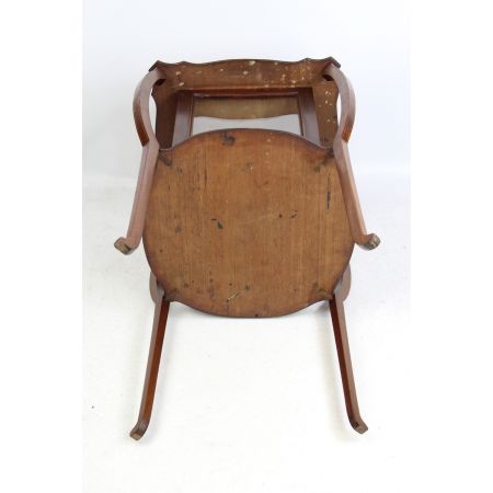 Antike edwardianische Arts & Crafts Bijouterie Mahagonivitrine