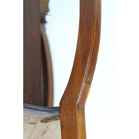 Antike edwardianische Arts & Crafts Bijouterie Mahagonivitrine