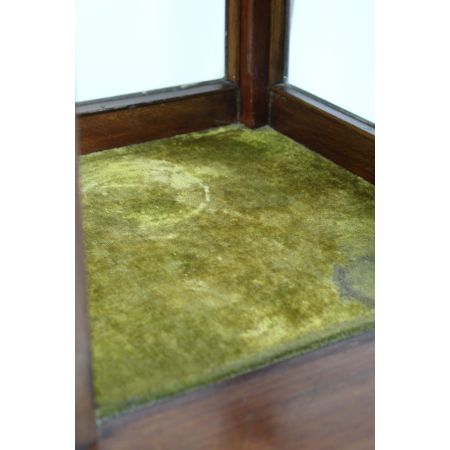 Antike edwardianische Arts & Crafts Bijouterie Mahagonivitrine